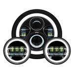 Hogworkz Blackout Led Headlight 4.5" Passing Lamps Kit HW167005-HW195206. Fixed Price $499.98.