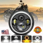 7" Inch Round 300W Headlight Hi/lo Sealed Beam Drl For Harley Motorcycle. Fixed Price $35.99.