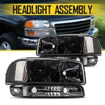 Kac Headlight Assembly For 2001-2006 Gmc Sierra 1500 Hd 2500 3500 Smoke Lens. Fixed Price $68.99.