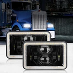 Auxbeam 4X6" Headlights Commercial Truck Sealed Hi/lo Drl Turn Signal. Fixed Price $54.99.