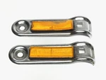 1971-75 Rupp Mini Bike Headlight Brackets And Reflectors Roadster. Fixed Price $99.99.