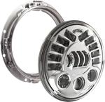 Custom Dynamics PB7A13C Adaptive Headlight With Mount 7" Chrome. Fixed Price $749.95.