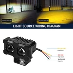 Electric Led Worklight Motorcycle Spotlight Front Waterproof Headlight 30W/45W. Fixed Price $27.63.