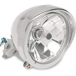 Drag Specialties 2001-0095 Chrome Diamond-style Bottom-mount 5-3/4" Headlight. Fixed Price $129.27.