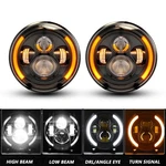 Combo 7'' Round Led Headlights Turn Signal For Jeep Wrangler Jk 2007-2018. Fixed Price $79.68.