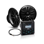 Boss Marine Bluetooth Speakers Boat Stereo IPX6 Weatherproof 6.5 Inch 60W. Fixed Price $189.09.