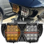 Newest Led Headlight Bicolor Lens W/ Amber Drl For Harley Road Glide 2015-2023. Fixed Price $343.85.