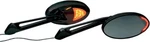 Rivco Black Custom Amber Led Accent Handlebar Mounted Mirrors Harley Metric. Fixed Price $274.95.