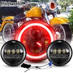 7" Led Headlight + 4.5" Passing Lights For Harley-davidson Softail Deluxe Flstn. Fixed Price $60.99.