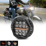 Amber Running 7" Inch Led Headlight Hi/low Beam For Harley Flstf Softail Fat Boy. Fixed Price $120.01.