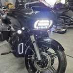 For 15-24 Harley Road Glide Led Projector Headlight With Turn Signals Drl. Fixed Price $159.76.