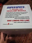 Wixtech Super Spots 7" Round Led Headlamp Module. Fixed Price $300.00.