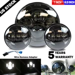 7"INCH Led Headlight + 4.5" Passing Lights For Harley Davidson Touring Road King. Fixed Price $52.39.