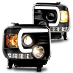 Projector Headlight Assembly For 2014-2015 Gmc Sierra 1500 2500 3500 Hd W/bulbs. Fixed Price $399.99.