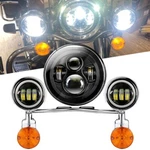 7" Led Headlight , 4.5" Fog Passing Lights For Harley Electra Glide Classic Dyna. Fixed Price $195.99.