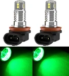Led 20W H16 64219 Green Two Bulbs Fog Light Replacement Upgrade Stock Show Color. Fixed Price $27.00.