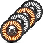 Anti-glare 5.75" Led Headlights, Round Projector Halo Gradient Start-up. Fixed Price $210.21.