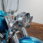 For Harley Heritage Softail 06-20 Chrome Triple Headlight Shell Set Main & Spot. Fixed Price $121.84.