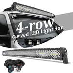 Roof 54" Curved Led Work Light Bar Combo Driving Off Road + Rocker Switch Wiring. Fixed Price $129.99.