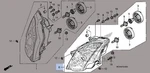 Honda 2002-2009 Vfr Left Headlight Assembly 33150-MCW-A01 New Oem. Fixed Price $380.00.