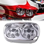 Sunpie 5-3/4" Chrome Motorcycle Led Headlight, Projector Dual. Fixed Price $354.40.