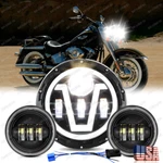 7INCH 100W Led Headlight Hi/lo + 2PCS 4.5INCH 75W Fog For Harley Davidson. Fixed Price $55.47.