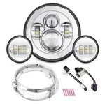 Sunpie Compatible With Arley Motorcycle 7 Inch Head Fog Lights Combo. Fixed Price $79.99.