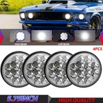 4PCS Chrome Dot 5.75" 5-3/4" Led Headlight Hi/lo Beam Drl Ford Mustang 1969. Fixed Price $61.41.