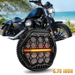 Motor Dot 5.75'' Round Led Headlight Hi-lo Drl For Harley Sportster XL883 XL1200. Fixed Price $91.99.