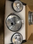 Harley Davidson 2003 Fat Boy Headlight/driving/fog Housings And Brackets. Fixed Price $125.00.