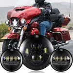 7" Led Headlight &4.5" Fog For Harley-davidson Electra Glide Ultra Classic. Fixed Price $60.99.