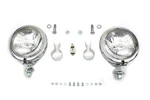Harley 12 Volt 4 1/2 Inch Chrome Spotlamp Kit Fits 0- Custom,. Fixed Price $111.17.