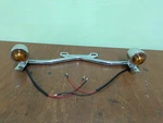 Krator Chrome Driving Passing Light Bar Bracket With Amber Turn Signals. Fixed Price $29.99.