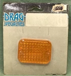 Drag Specialties 2040-0299 Amber Rectangular Marker Light Lens New Genuine. Fixed Price $14.95.