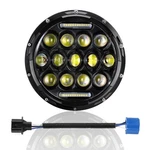 7" Round Led Headlights Lamp High Low Beam For Harley Jeep Wrangler Jk Tj Lj. Fixed Price $33.99.