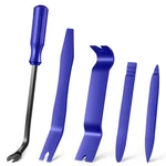 Livtee 5 Pcs Auto Trim Removal Tool Kit, No Scratch Plastic Remover, Blue. Fixed Price $8.97.