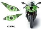 Headlight Eye Graphics Decals Stickers For Kawasaki Ninja 636 13-16 Cyborg. Fixed Price $22.95.