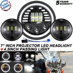 7" Led Headlight + Passing Lights For Harley-davidson Street Glide Trike Flhxxx. Fixed Price $59.98.
