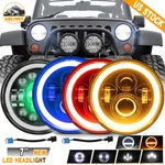 Dot Approved 7" Inch Round Led Headlights High-low Beam Drl Turn Signal Halo. Fixed Price $35.54.