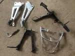 Yamaha Foot Rest Bar & Rear Pegs Stand Luggage Rack 2007. Fixed Price $87.92.