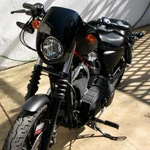 Cafe Drag Headlight Fairing Visor Harley Sportster Dyna Fx Xl 883 1200 Fork. Fixed Price $42.95.