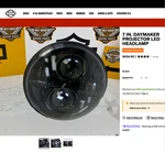 Cvo Oem 97-25 Harley Touring 7" Daymaker Projector Led Light Headlamp Black. Fixed Price $299.95.