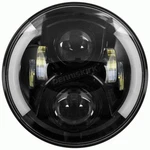 Saddle Tramp Black In. Led Round Headlight W/partial Halo BC-703B. Fixed Price $188.99.