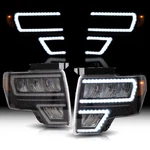 Vland F-150 Full Led Reflector Headlights 09-14 Ford F150 Pickup Front Lamps. Fixed Price $435.99.