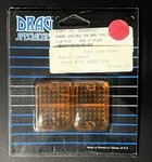 Drag Specialties Mini Amber Lens For Mimi-baron Lights Part No. #DS280167. Fixed Price $14.99.