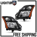 Fits 2007-2009 Nissan Sentra Se-r 2.5L Left Right Pair Black Bezel Headlights. Fixed Price $188.59.