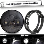 7 Inch Led Headlight Hi/lo Beam Round Lamp + Mount Ring For Harley Motorcycle. Fixed Price $46.95.