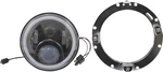 Custom Dynamics PG-7-13-B 7" Headlamp With Mounting Ring Black. Fixed Price $279.95.