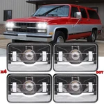 4PCS 4X6'' Led Headlights Hi/lo For Chevrolet R1500 R2500 Suburban 1989-1991. Fixed Price $139.99.