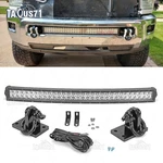 For Dodge Ram 2500 3500 4500 Bumper 30" Curved Led Light Bar+tow Hook Bracket. Fixed Price $114.99.